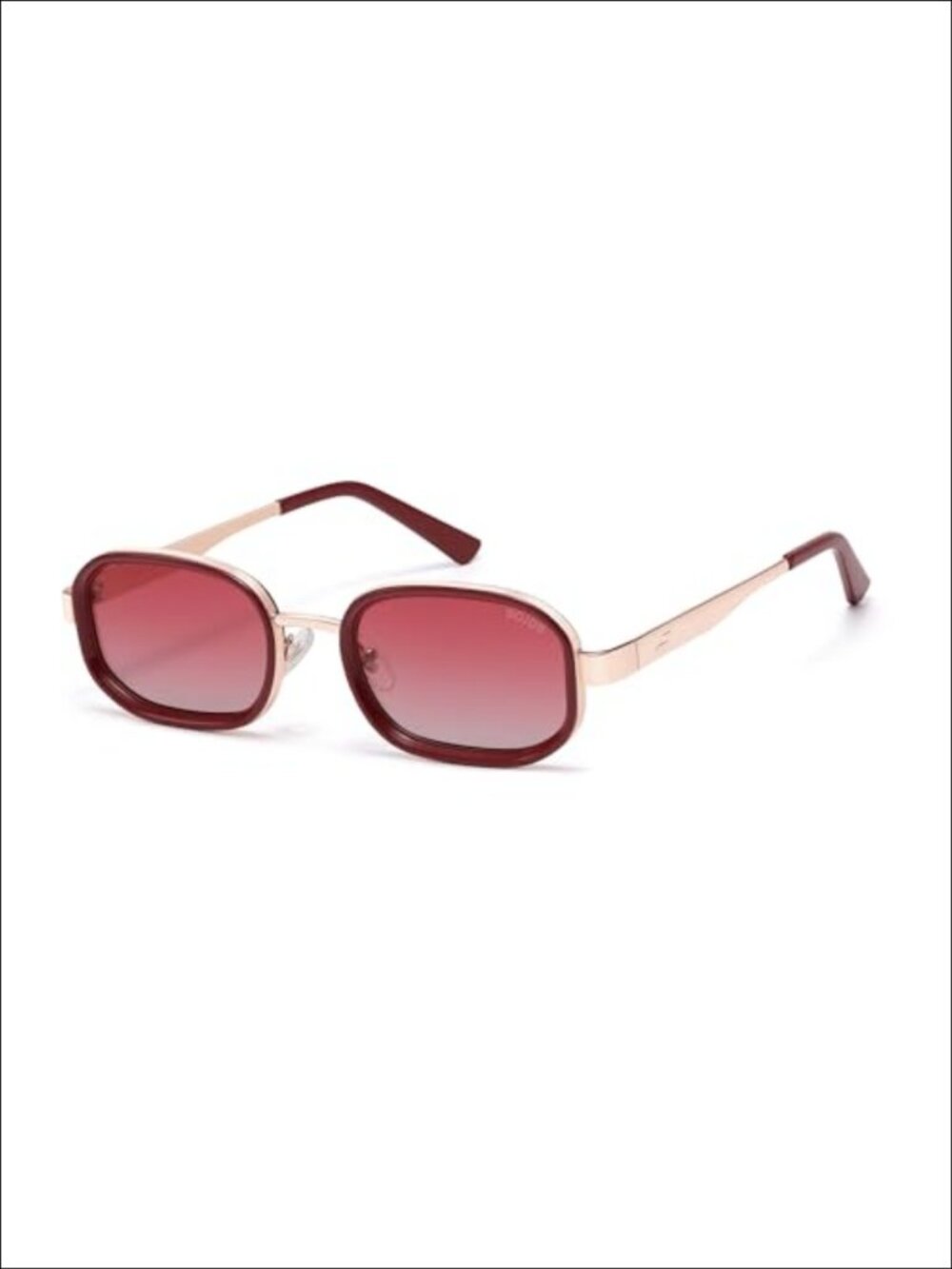 Rectangular Polarized Sunglasses UV Protection Metal Frame Unisex